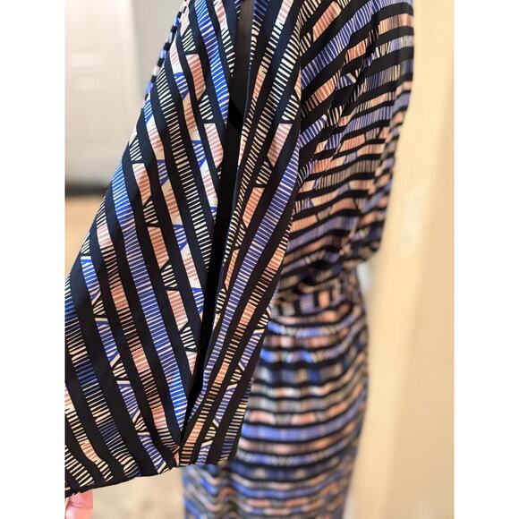 Jessica Simpson Cold Shoulder Striped Sheath Dress Size Small 4-8 - Picture 3 of 4